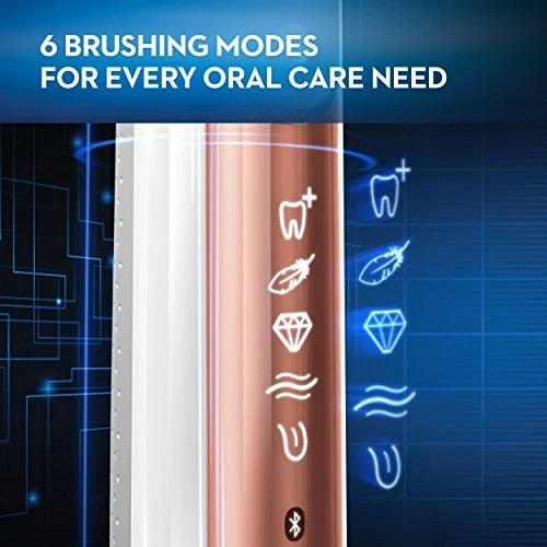 ORAL-B GENIUS 8000 ELECTRIC TOOTHBRUSH WITH BLUETOOTH - ROSE GOLD